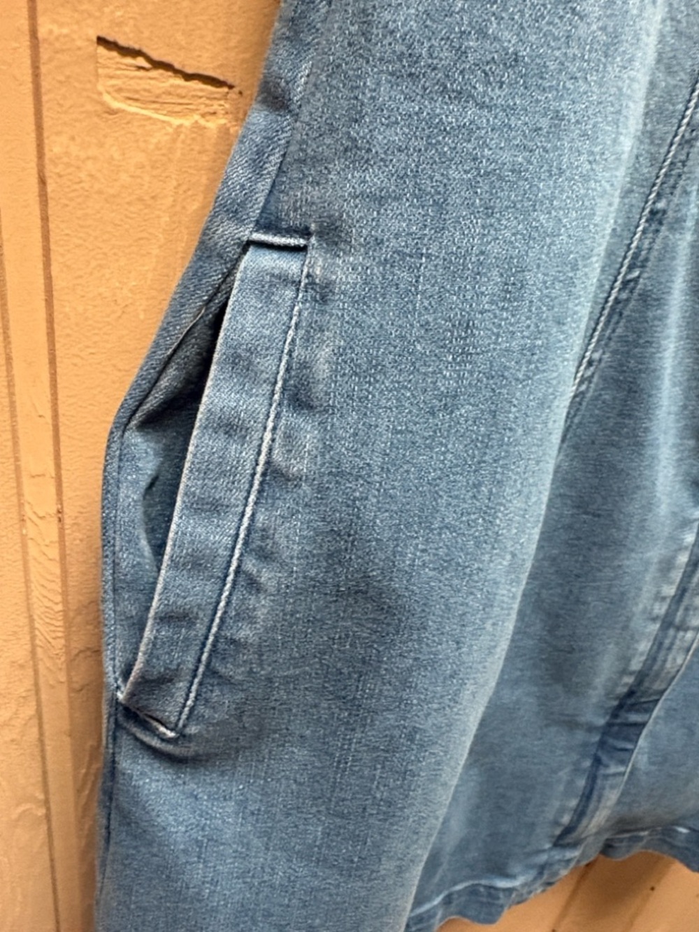 Sugarlips Blue Denim V-Neck Mini Dress - Picture 6 of 13